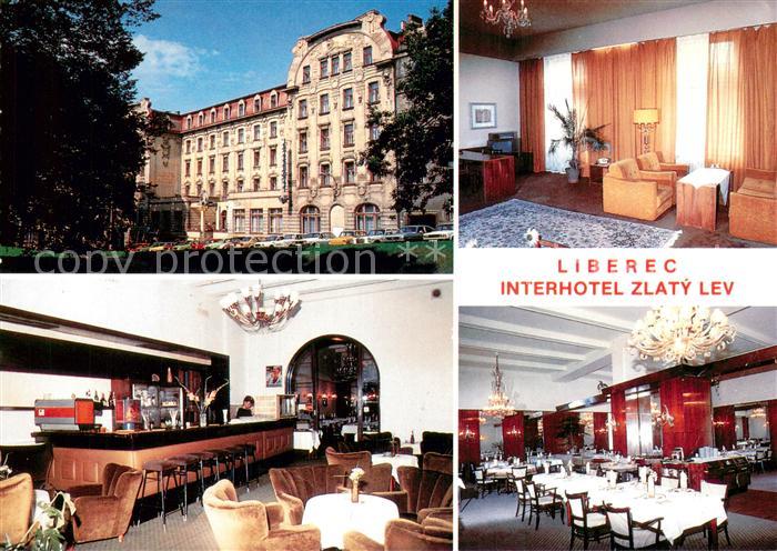 Liberec Reichenberg Interhotel Zlaty Lev Bar Gastraeume