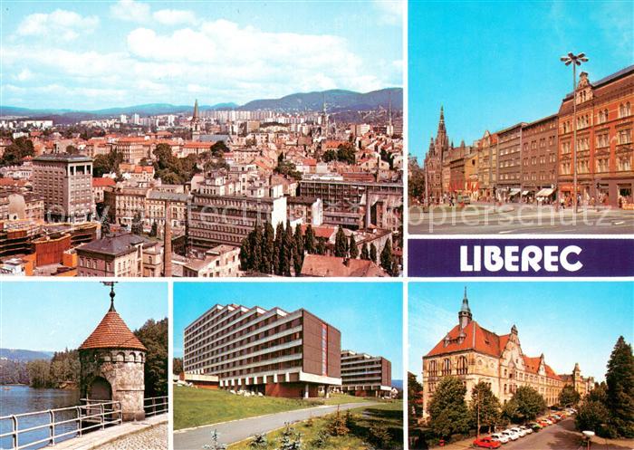 Liberec Reichenberg Celkovy pohled Namesti FX Saldy Prehrada Areal vysokoskolsky