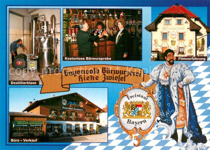 Zwiesel  Niederbayern Bayerwald Baerwurzerei Hieke Zwiesel Destillierblase Koste
