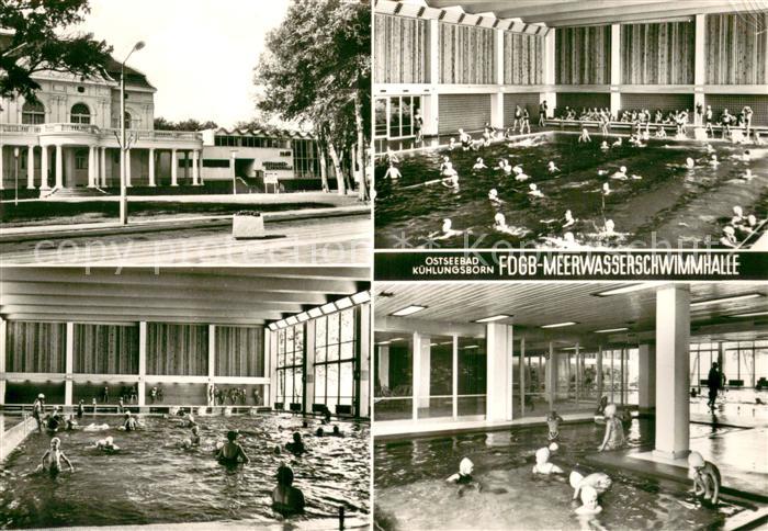 Kuehlungsborn Ostseebad FDGB Meerwasserschwimmhalle