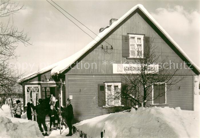 Schneckenstein Tannenbergsthal Konsumgaststaette Schneckensteinklause im Winter