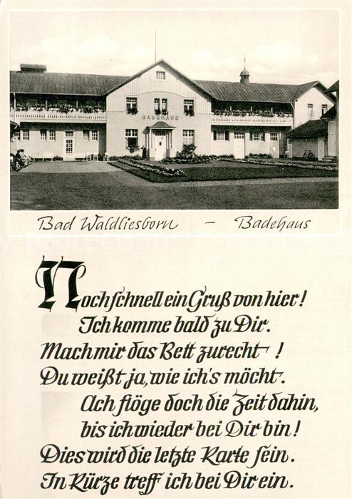 Bad Waldliesborn Badehaus Poesie