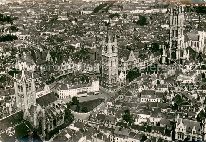 Gent Gand Flandre Fliegeraufnahme