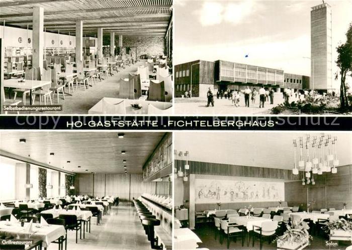 Oberwiesenthal Erzgebirge HO Gaststaette Fichtelberghaus Restaurant