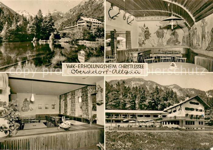 Oberstdorf VdK Erholungsheim Christlessee Gastraeme Seepartie