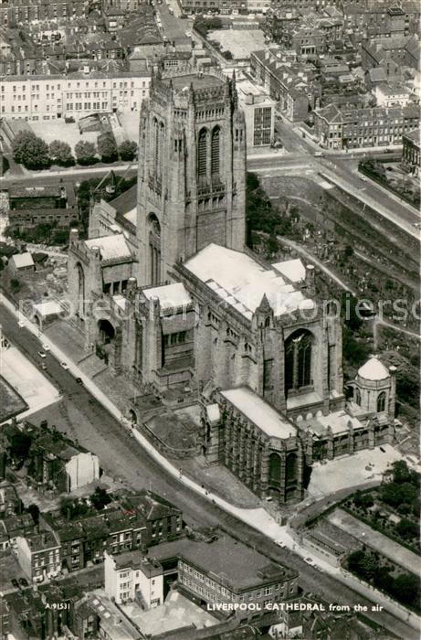 Liverpool Cathedral Air view
