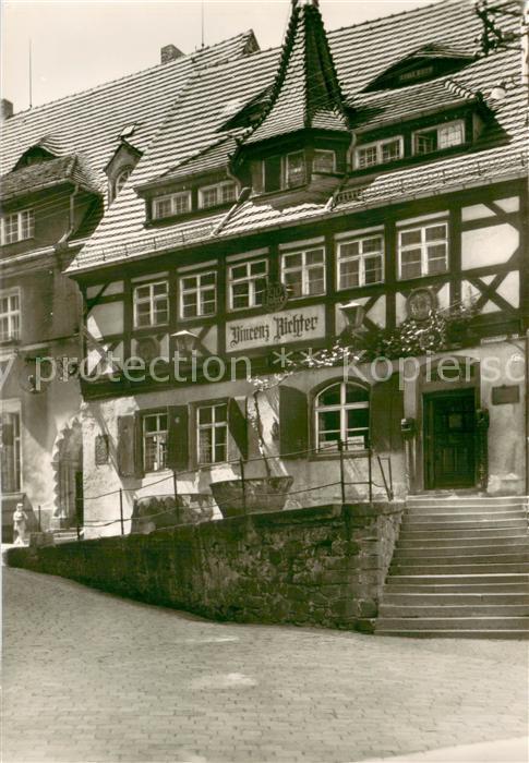 Meissen Elbe Sachsen Weinrestaurant Vincenz Richter Fachwerkhaus