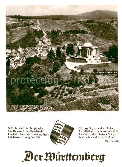 STUTTGART  CITY Fliegeraufnahme Bergkapelle