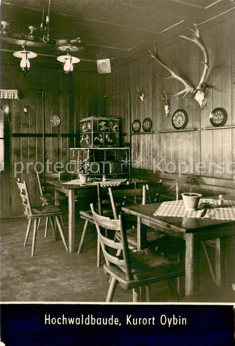 Oybin Sachsen Hochwaldbaude Innenansicht