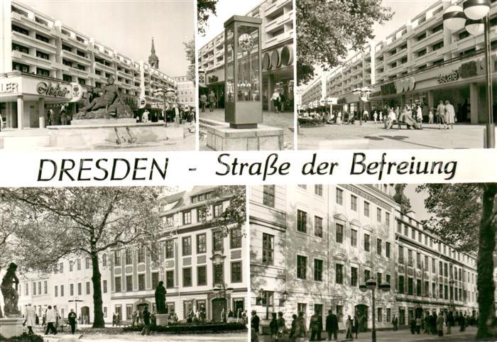 DRESDEN Elbe Strasse d. Befreiung