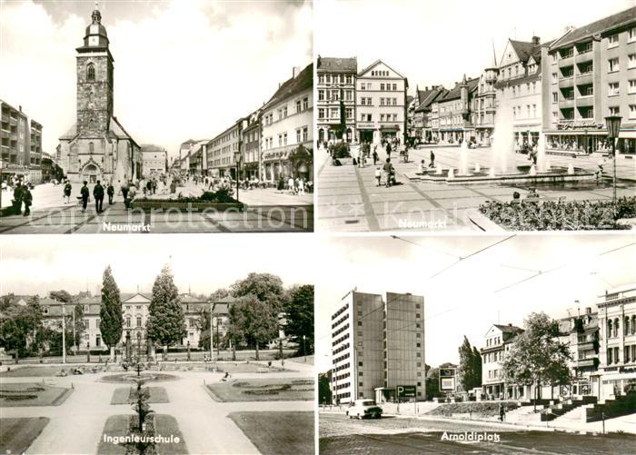 Gotha  Thueringen Neumarkt Ingenieurschule Arnoldiplatz