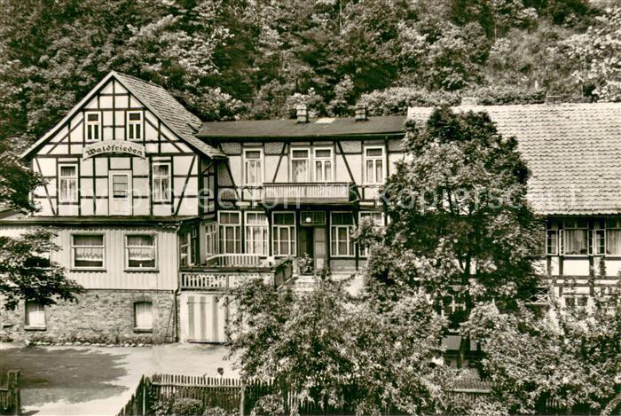 Altenbrak Harz FDGB-Erholungsheim Waldfrieden Fachwerkhaus