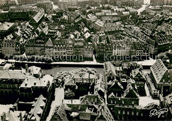 Strasbourg Alsace Fliegeraufnahme L Ill et le Quai des Bateliers