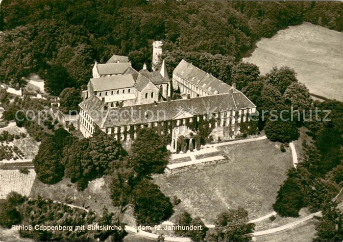 Cappenberg Fliegeraufnahme Schloss Cappenberg m. Stiftskirche