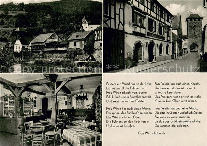 Dausenau Altes hist. Wirtshaus a. d. Lahn