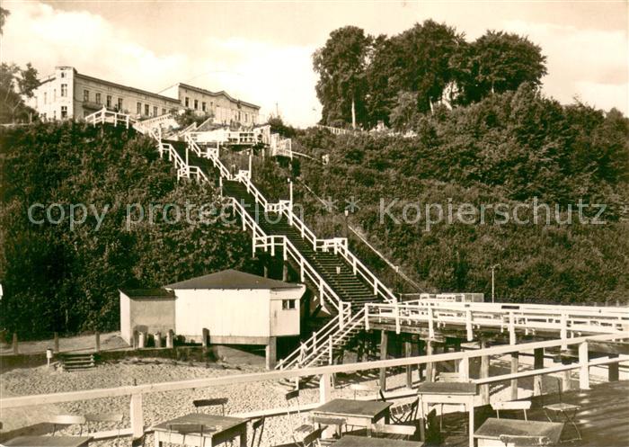 Sellin Ruegen Treppe zur Seebruecke