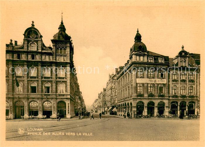 Louvain Flandre Avenue des Allies vers la Ville