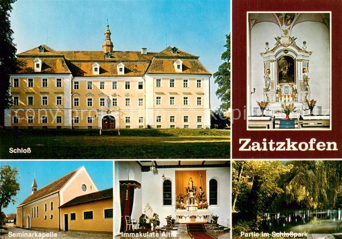 Zaitzkofen Adlkofen Priesterseminar Herz Jesu Schlosspark Schloss Altar