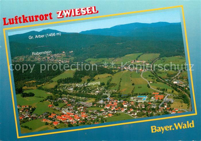 Zwiesel  Niederbayern Fliegeraufnahme Panorama