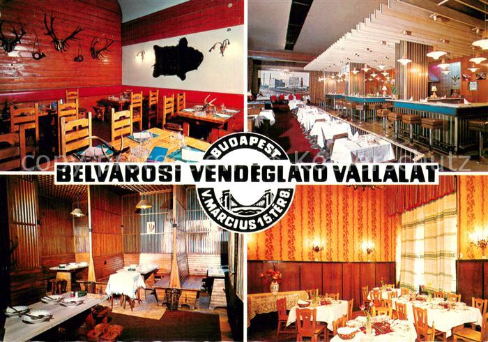 Budapest Belvarosi vendeglato Vallalat Restaurant
