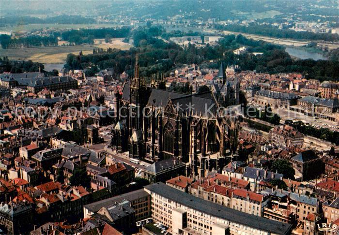 Metz  57 Moselle Fliegeraufnahme Cathedrale St-Etienne