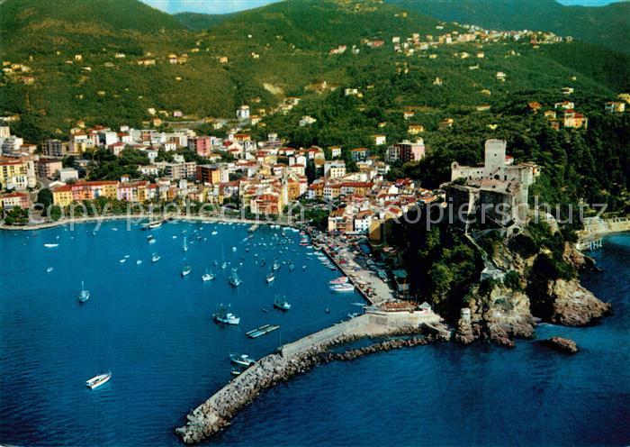 Lerici Fliegeraufnahme Panorama mit Schloss