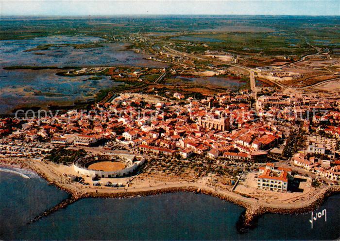 Les Saintes-Maries-de-la-Mer Fliegeraufnahme