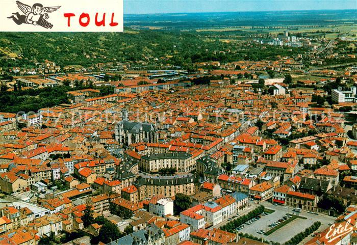 Toul 54 Fliegeraufnahme La place ronde et l Eglise Saint-Gengoult