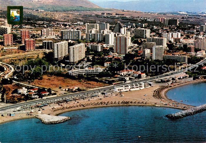 Torremolinos ES Fliegeraufnahme Strand
