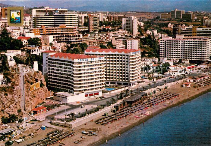 Torremolinos ES Fliegeraufnahme Promenade Maritome