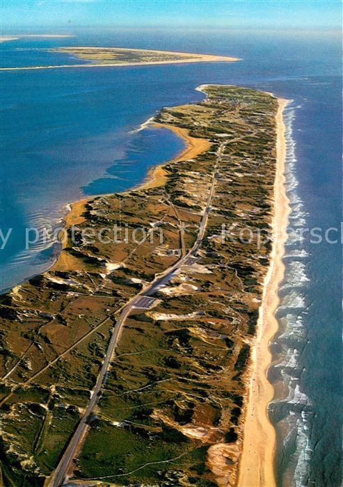 SYLT Insel Schleswig-Holstein Fliegeraufnahme Suedteil m. Hoernum Amrum
