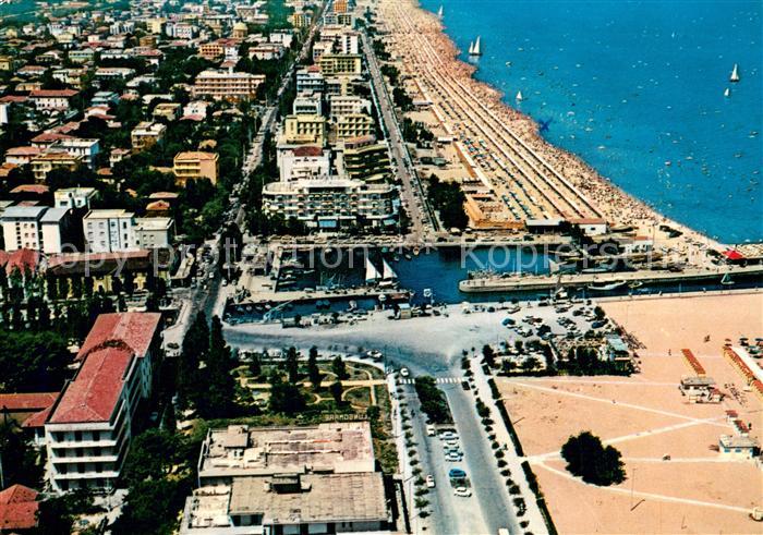 Riccione Italia Fliegeraufnahme Panorama Strand u. Stadt