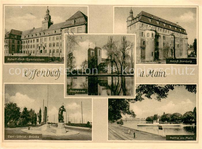 Offenbach Main Robert-Koch-Gymnasium Carl-Ulrich-Bruecke Schloss-Isenburg Partie