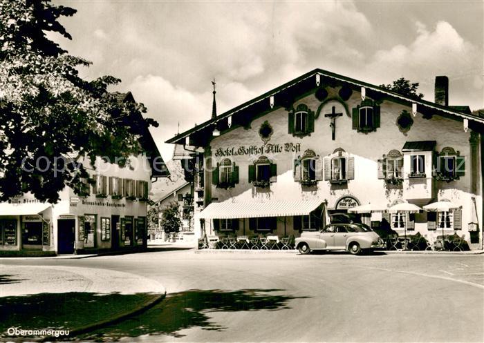 OBERAMMERGAU Bayern Hotel-Gasthof Alte Post Aussenansicht