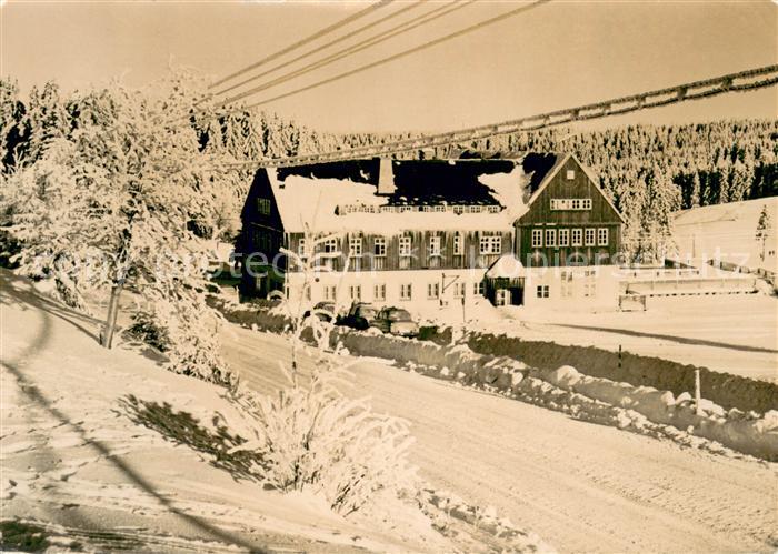 Muehlleithen Klingenthal HO-Hotel Buschhaus Schnee Winter