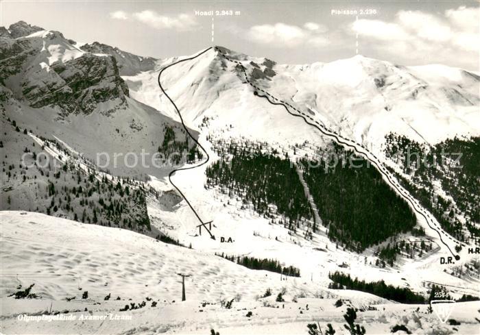 Innsbruck Olympiastrecken Damenabfahrt Herrenabfahrt