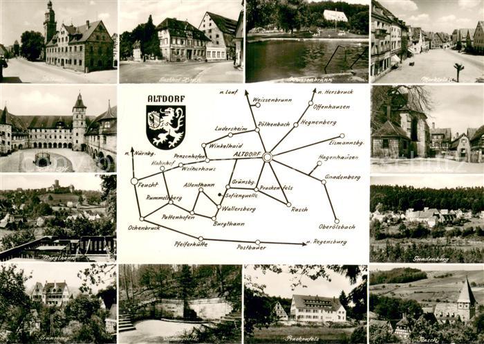 Altdorf Nuernberg Burgthann Hist.-Hof Rathaus Weissenbrunn Gnadenberg