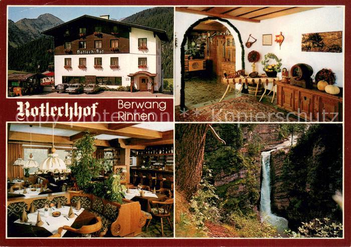 Rinnen Tirol Gasthof Rotlechhof Bergwang-Rinnen Wasserfall
