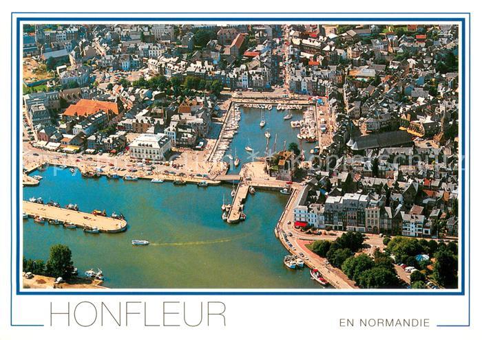 Honfleur Fliegeraufnahme Hafen