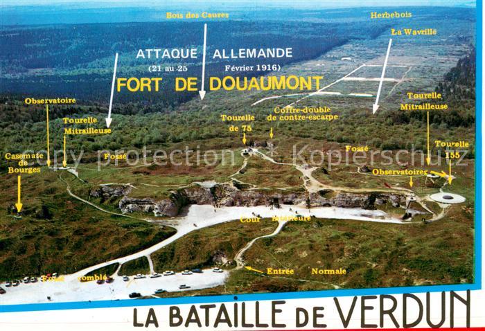 Verdun Meuse Fliegeraufnahme La Bataille de Verdun