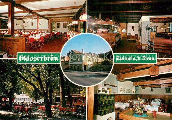Spittal Drau Restaurant Goesser-Braeu Teilansichten u. Anfahrt