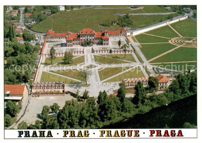 Prag  Prahy Prague Fliegeraufnahme Schloss-Troja