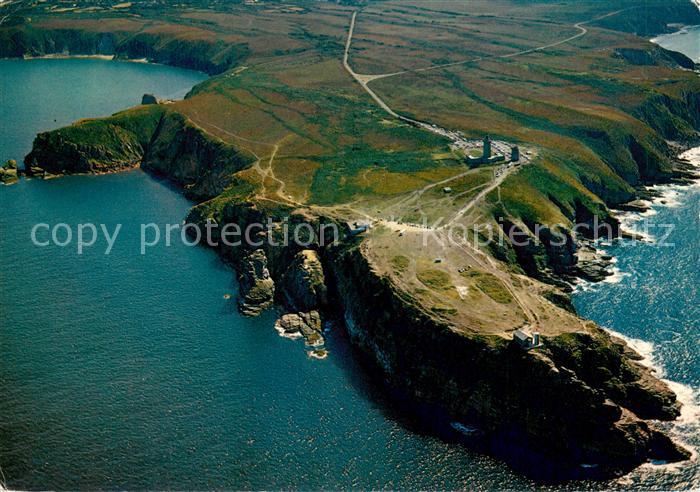 Cap Frehel Cotes d Armor Bretagne Fliegeraufnahme La pointe extreme avec le phar