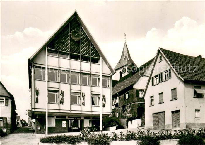 Schwaikheim Rathaus m. Ev. Kirche