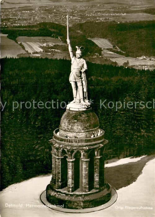 Detmold Fliegeraufnahme Hermannsdenkmal