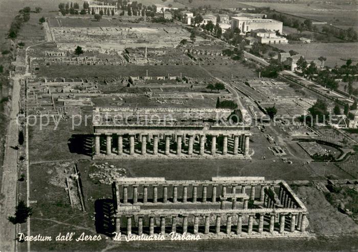 Paestum Pestum Fliegeraufnahme Santuario Urbano