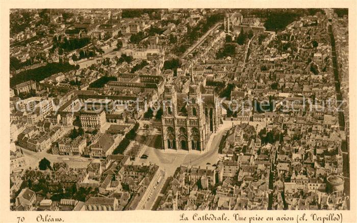 Orleans 45 Loiret La Cathedrale Vue prise aerienne