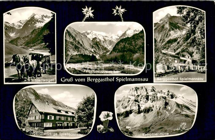 Spielmannsau Stellwagen Berggasthof Jugendherberge Kemptner Huette