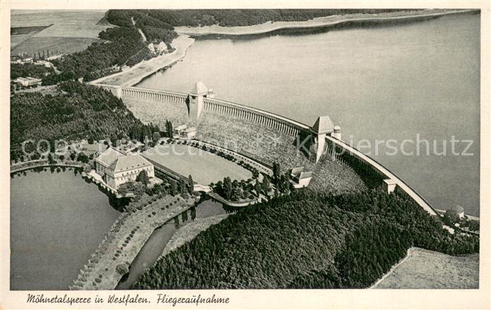 Moehnetalsperre Fliegeraufnahme