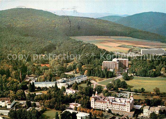 Bad Wildungen Fuerstenhof Badehotel Kurbad Sanatorium Fachklinik Fliegeraufnahme